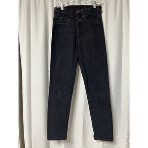Vintage Girbaud Jeans Women's Size 7/8 Black Stone Washed Tapered